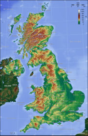 UK's topography