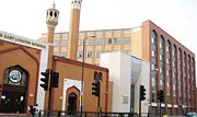 East London Mosque, one of the country's largest Islamic places of worship.