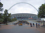 England's new Wembley Stadium. It is the most expensive stadium ever built.