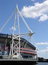 Cardiff's Millennium Stadium, national stadium of Wales