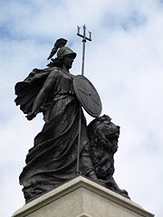 The Statue of Britannia in Plymouth.