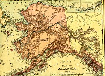 Alaska in 1895 (Rand McNally).