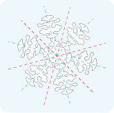 Symmetry of an idealized snowflake
