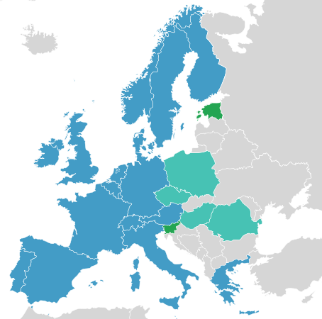 Image:Location ESA member countries.svg