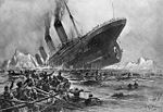 The RMS Titanic sinking on April 15, 1912