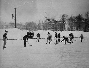 Ice hockey at McGill University, Montreal, 1901.
