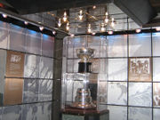 The original Stanley Cup, in the Hockey Hall of Fame vault.