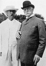 A late life friendship for each, Mark Twain and Henry Huttleston Rogers in 1908