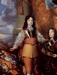 Charles II when Prince of Wales by William Dobson, circa 1642 or 1643.