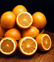 Sweet oranges are used in many foods.