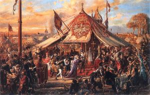 The Republic at the Zenith of Its Power. Golden Liberty. The Royal Election of 1573, by Jan Matejko