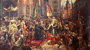 May 3rd Constitution, by Jan Matejko, 1891, oil on canvas, 227×446cm. Royal Castle, Warsaw.