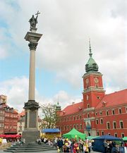 King Zygmunt's Column, erected 1644 in front of Warsaw Castle