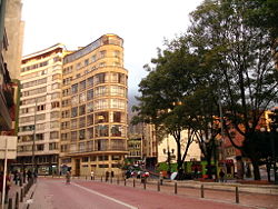 Office buildings in Bogotá's business district.