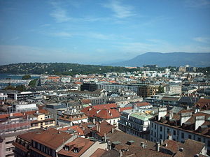 The Eaux-Vives quarter of Geneva