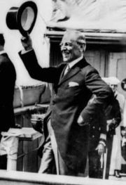 Wilson returning from the Versailles Peace Conference, 1919.