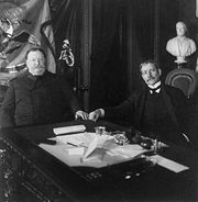 Taft with Secretary of War Elihu Root in 1904.