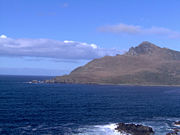 The real Cape Horn, seen from the Chilean Navy station location