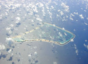 The atoll of Fakaofo, southernmost of the Tokelau Islands