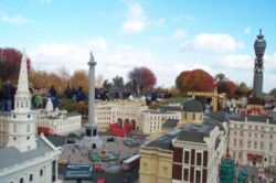 A model of Trafalgar Square, London in Legoland Windsor.