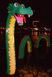 The Walt Disney World Resort features a sculpture of Brickley the Lego Sea Serpent made of Lego bricks.