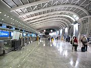 Affordable and environment friendly public transport is seen as a necessity for India's metros. Pictured here, is Mumbai Airport