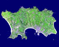 Satellite view of Jersey.