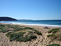 The shoreline at Palm Beach, New South Wales
