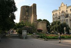 The Maiden Tower in old town Baku