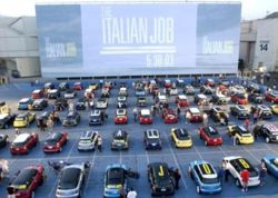MINI owners were invited to bring their cars to the world premiere of The Italian Job