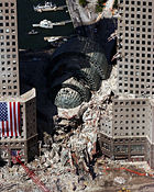 Damage to the adjacent World Financial Center.