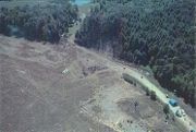 The crash site of United Airlines Flight 93 in Shanksville, PA