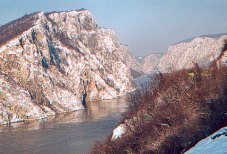 Đerdap gorge, Serbia, overlooking Romania