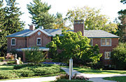 The Alice B Cowles House is the official home of the university president and is the oldest existing building on campus.