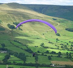 Paragliding from Mam Tor