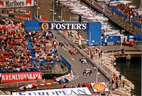 Formation lap for the 1996 Monaco Grand Prix.