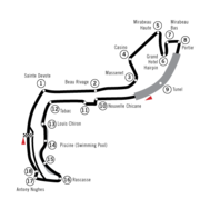 Circuit map for the Circuit de Monaco.