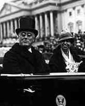 President and Mrs. Roosevelt on Inauguration Day, 1933.