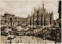 View of Milan in early 1900s.