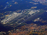 Airwiew of Malpensa International Airport. It handled over 23.8 million passengers in 2007.