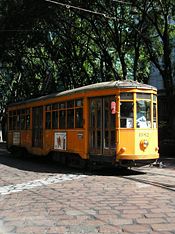 The classic trams from the 1920s are still in use.