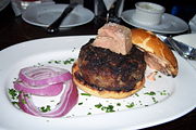 Foie gras on a burger