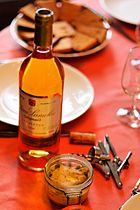 Foie gras is often served with dessert wines, such as Sauternes.