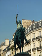 A statue of George Washington in the Place d'Iéna, Paris, France