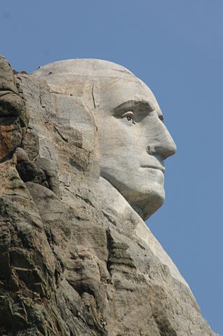 Image:Sideview of George Washington Statue at Mt Rushmore.jpg
