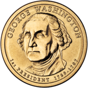 Washington is also commemorated on some dollar coins