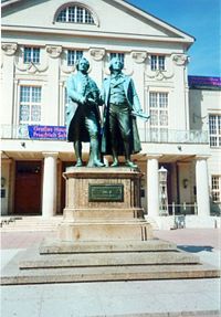 Statues of Goethe and Schiller, Weimar