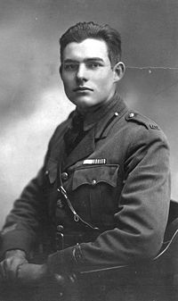 Ernest Hemingway in his World War I uniform