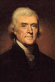 Portrait of Thomas Jefferson by Rembrandt Peale, 1800
