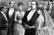 Grover Cleveland and Frances Folsom were married in the Blue Room of the White House.